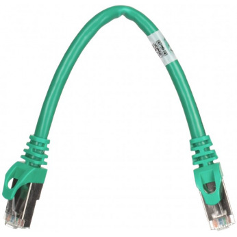 Патч-корд 2E Cat 6,S-FTP екран. фольга з обплетенням, RJ45, 4Х2 27AWG ,7/0.14 Cu, 0.20 m,PVC, Green (2E-PC6SFTPCOP-020GRN)