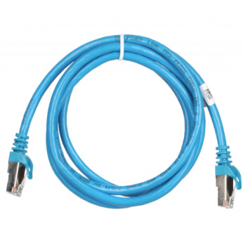 Патч-корд 2E Cat 6,S-FTP экран оплётка фольга,RJ45, 4Х2 27AWG ,7/0.14 Cu, 0.50 m, PVC,Blue (2E-PC6SFTPCOP-050BL)