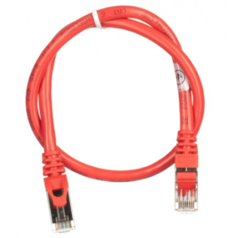 Патч-корд 2E Cat 6,S-FTP екран. фольга з обплетенням, RJ45, 4Х2 27AWG ,7/0.14 Cu, 0.50 m, PVC,Red (2E-PC6SFTPCOP-050RD)