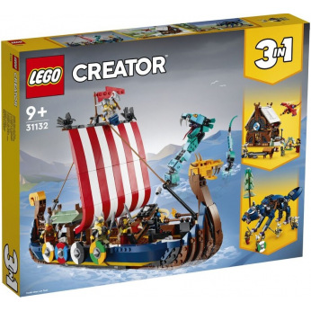Конструктор LEGO LEGO Creator Корабль викингов и Мидгардский змей (31132)
