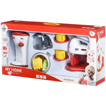 Игровой набор Same Toy My Home Little Chef Dream Кухонный миксер и кофеварка 3202Ut (3202UT*)