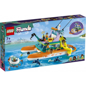 Конструктор LEGO Friends Лодка морской спасательной бригады (41734)