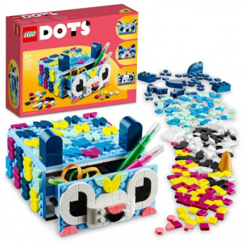 Конструктор LEGO DOTS Креативный ящик «Животные» (41805)