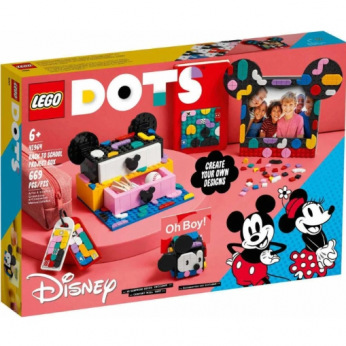 Конструктор LEGO DOTS Коробка «Снова в школу» из Микки и Минни Маусами (41964)