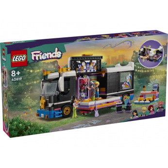 Конструктор LEGO Friends Автобус для музичного туру попзірки (42619)