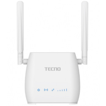 Маршрутизатор TECNO TR210 4G LTE, Wi-Fi4, 1x3FF SIM, 1xFE LAN, 1xUSB 2.0, 2000mAh bat. (4895180764646)