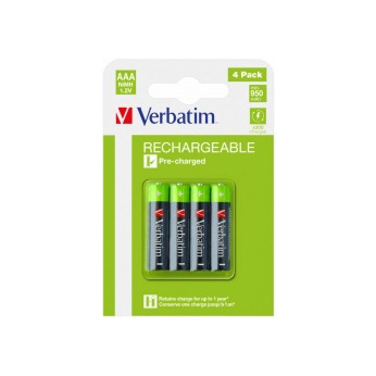 Акумулятори Verbatim AAA/HR03 NI-MH 950 mAh BL 4шт (49514)