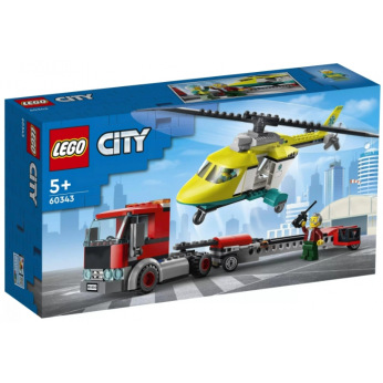 Конструктор LEGO City Перевезення рятувального гелікоптера 60343 (60343)