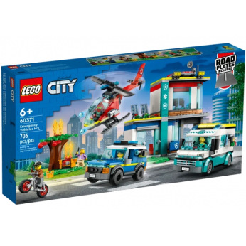 Конструктор LEGO City Центр управления спасательным транспортом (60371)