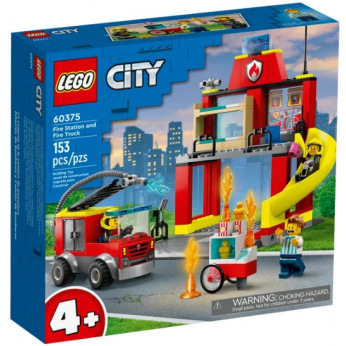 Конструктор LEGO City Пожарное депо и пожарная машина (60375)