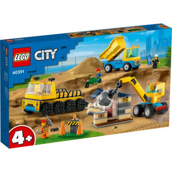 Конструктор LEGO City Строительный грузовик и шаровидный кран-таран (60391)