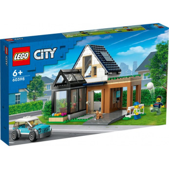 Конструктор LEGO City Семейный дом и электромобиль (60398)