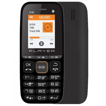 Мобільний телефон 2E S180 2021 Dual SIM без ЗП Black&Gold (688130243384)