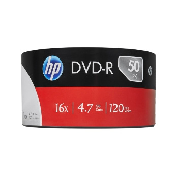 Диски DVD-R HP (69303 /DME00070-3) 4.7GB 16x, без шпинделя, 50 шт (69303 /DME00070-3)
