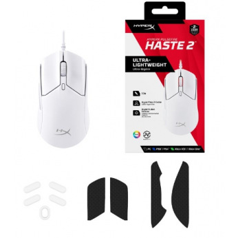 Мишь HyperX Pulsefire Haste 2 USB, White (6N0A8AA)