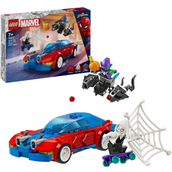 Конструктор LEGO Marvel Автомобиль для гонки Человека-Паука и Зеленый Гоблин с ядом Венома (76279)