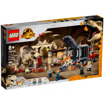 Конструктор LEGO Jurassic World Побег атроцираптора и тираннозавра (76948)
