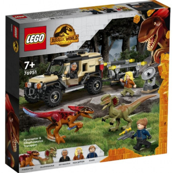 Конструктор LEGO Jurassic World Перевозка пирораптора и дилофозавра (76951)