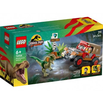 Конструктор LEGO Jurassic Park Засідка дилофозавра (76958)
