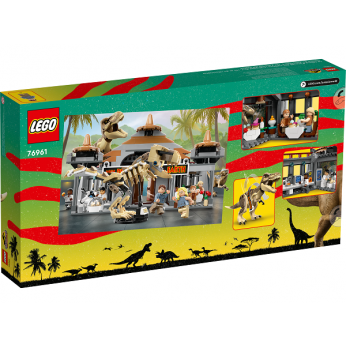 Конструктор LEGO Jurassic Park Центр посетителей: Атака тиранозавра и раптора (76961)