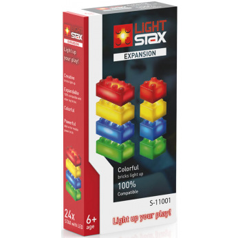 Элементы 4х2 и 2х2 LIGHT STAX c LED подсветкой Желтый,сСиний,зеленый красный S11001 (LS-S11001)