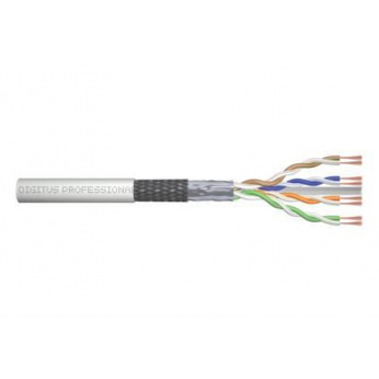 Кабель патч-кордовый DIGITUS кат. 6 SF-UTP, 305m, AWG 26/7, LSZH, gray (DK-1633-P-305)