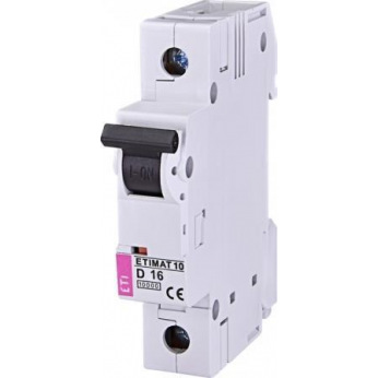 Автоматичний вимикач ETIMAT 10  1p D 16А (10 kA) (2151716)