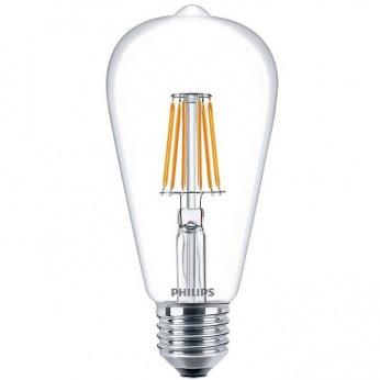 Лампа светодиодная декоративная Philips LED Fila ND E27 7.5-70W WW 230V ST64 1CT APR (929001190808)