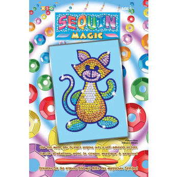 Набір для творчості Sequin Art SEQUIN MAGIC Кіт  (SA0718)