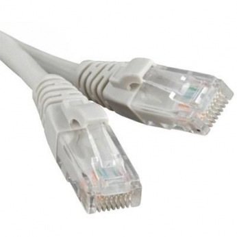 Патч-корд литий, UTP, RJ45, Cat.5e, 5m, сірий (4719)