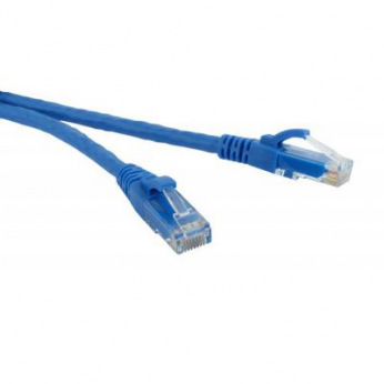 Патч-корд литой, UTP, RJ45, Cat.5e, 2m, синий (9161)