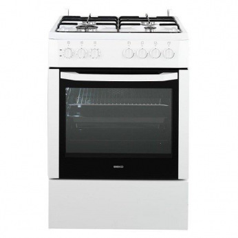 Плита комбінована Beko CSM62120DW - 60х60 см/газ-контр/емаль/65л/біла (CSM62120DW)