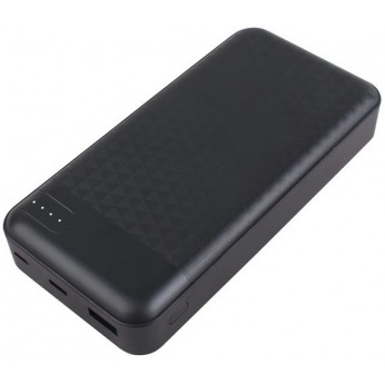 Портативное зарядное устройство 2Е 20000mAh, DC 5V, 2.1A, Type-C, MicroUSB, USB-А, black (2E-PB2004-BLACK)