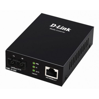 Медиаконвертер D-Link DMC-G10SC 1xGE, 1x1000BaseLX, SM 10км, SC (DMC-G10SC)
