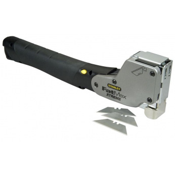 Степлер Stanley ударний "FatMax® Xtreme", скобы G 8, 10, 12мм, нож с выдвижными лезвиями (0-PHT350)