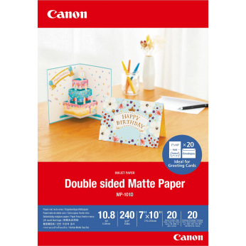 Папір Canon 7"x10" Double Sided Matte Paper MP-501, 20 арк. (4076C006)