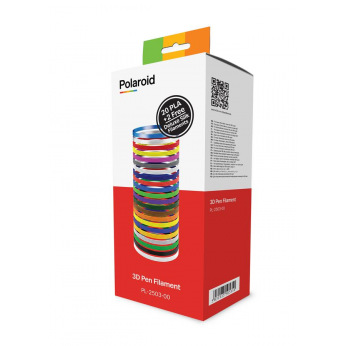 Набір нитки 1.75мм PLA для ручки 3D Polaroid  (22 кольори) (PL-2503-00)