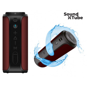 Акустична система 2E SoundXTube TWS, MP3, Wireless, Waterproof Red (2E-BSSXTWRD)