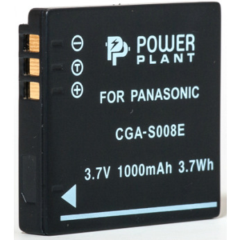 Аккумулятор PowerPlant Panasonic CGA-S008, DB-70, DMW-BCE10 1000mAh (DV00DV1216)