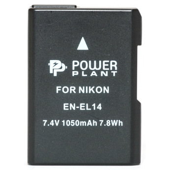 Аккумулятор PowerPlant Nikon EN-EL14 Chip 1050mAh (DV00DV1290)