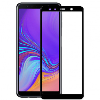 Защитное стекло Full screen PowerPlant для Samsung Galaxy A7 (2018), Black (GL606023)