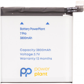 Аккумулятор PowerPlant OnePlus 7 Pro (BLP699) 3800mAh (SM130450)
