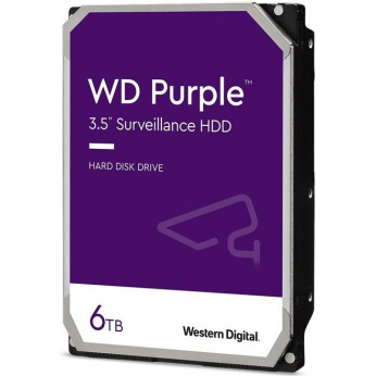 Жорсткий диск WD 3.5" SATA 3.0 6TB 5400 128MB Purple Surveillance (WD62PURZ)