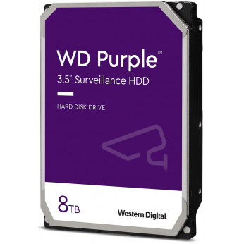 Жесткий диск WD 3.5" SATA 3.0  8TB 7200 256MB Purple Surveillance (WD84PURZ)