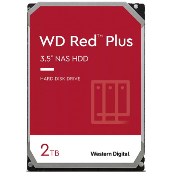 Жесткий диск WD 3.5" SATA 3.0 2TB 5400 128MB Red Plus NAS (WD20EFZX)