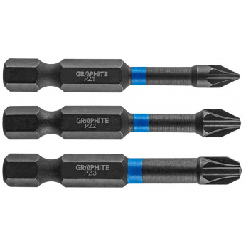 Бити  ударные GRAPHITE PZ1/2/3 x 50 мм, 3 шт. (56H542)