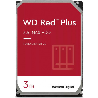 Жорсткий диск WD 3.5" SATA 3.0 3TB 5400 64MB Red Plus NAS (WD30EFZX)