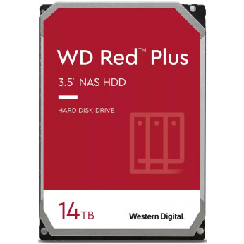 Жесткий диск WD 3.5" SATA 3.0 14TB 7200 512MB Red Plus NAS (WD140EFGX)
