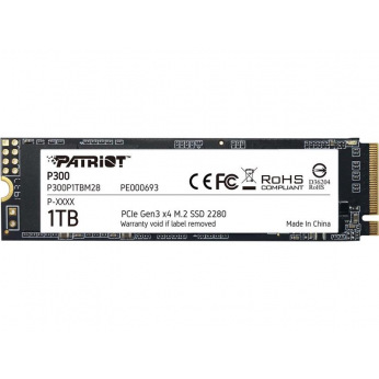 Твердотільний накопичувач SSD Patriot M.2 NVMe PCIe 3.0 x4 1TB 2280 P300 (P300P1TBM28)