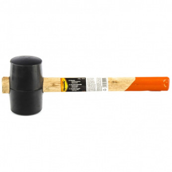 Киянка гумова 340 г, чорна гума, дерев’яна ручка,  SPARTA (MIRI111405)